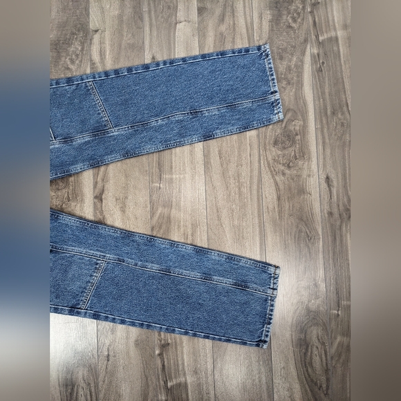 Agolde Cooper Cargo Utility Regulation Organic Cotton Blue Denim Jeans Size 23 - Picture 7 of 14